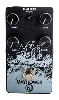 Walrus Audio Mayflower Overdrive - Black Texture with White Ink